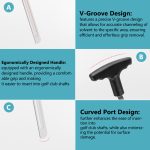 12.5'' V-Shaped Golf Grip Removal Tool - 图片 4