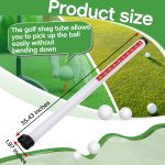Golf Ball Retriever Plastic Clear Picker Upper Tube - 图片 2