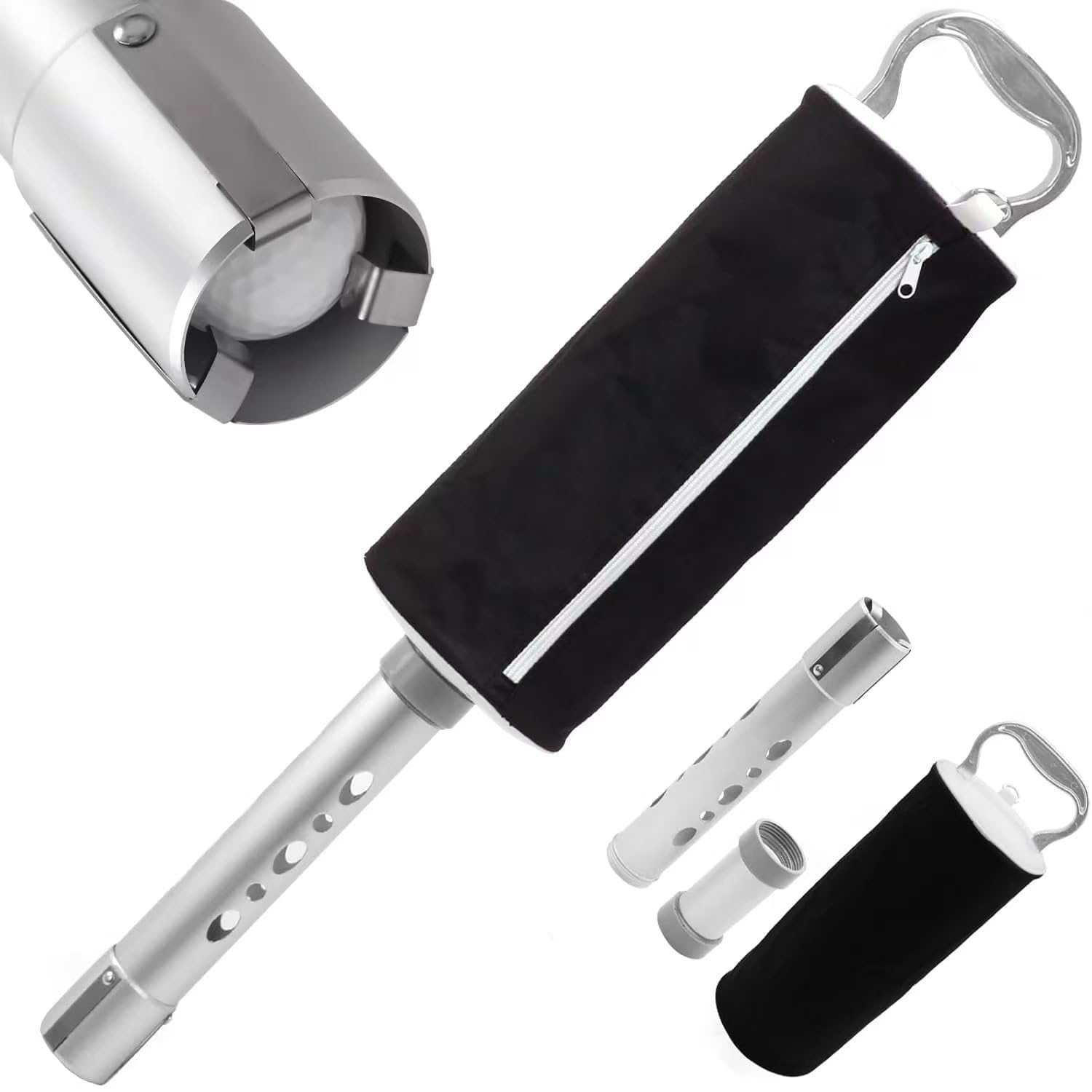 golf-ball-retrievers-pick-up-tool (1) Golf Ball Shag Bag with Aluminum Handle and Frame - 图片 1