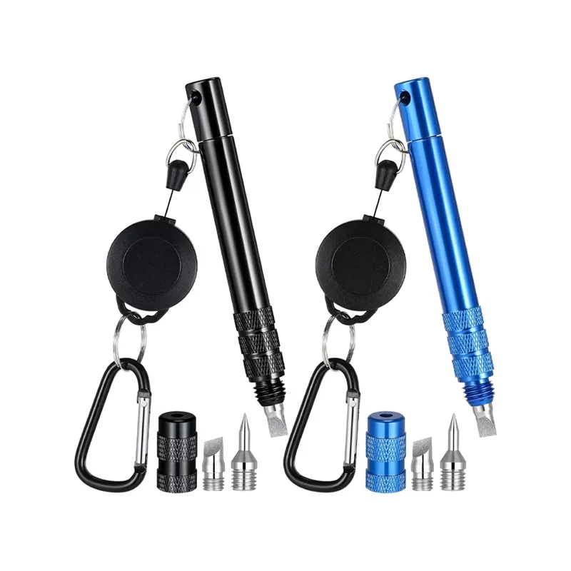 golf-club-groove-sharpener-with-3-replaceable-heads (1) Golf Club Groove Sharpener with 3 Replaceable Heads - 图片 1