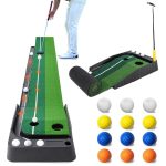 Golf Putting Green With Auto Ball Return
