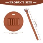 Pu Leather Round Golf Tee Holder - 图片 2