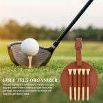 Pu Leather Round Golf Tee Holder - 图片 4