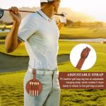 Pu Leather Round Golf Tee Holder - 图片 5